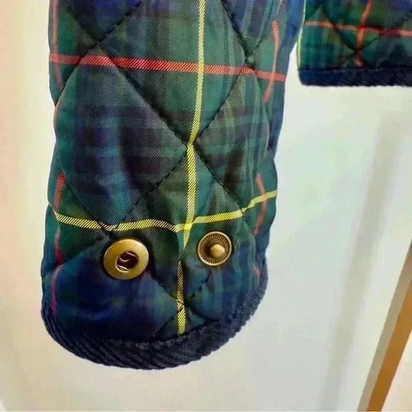 Ralph Lauren Girls Plaid Quilted Jacket Sz L Multicolor Casual Winter Fall Warm - Picture 2 of 12
